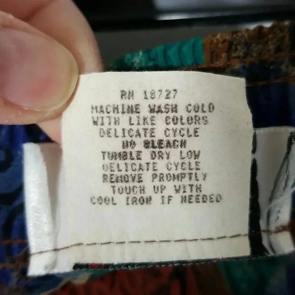 {Jo Hardin} Vintage Abstract Print Cullotes Pants - Picture 15 of 15